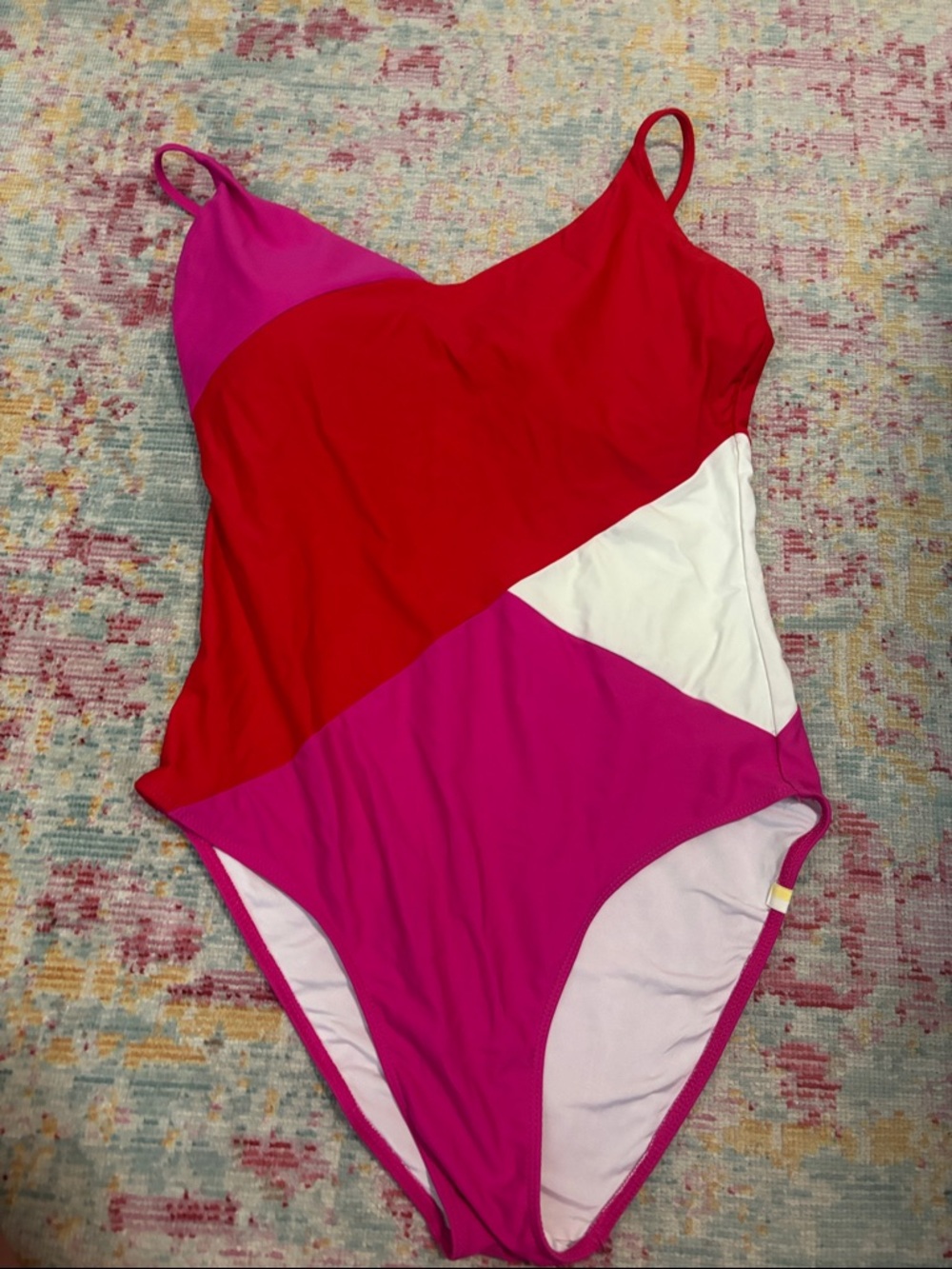 Summersalt the Marina Lava & Hibiscus & White Sand size 10